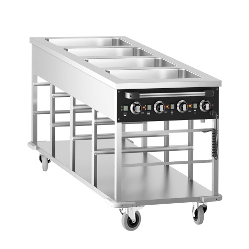 Commercial Mobile Bain Marie - 4x GN...