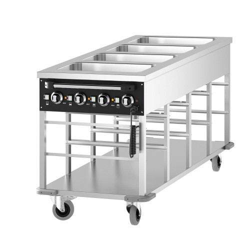 Commercial Mobile Bain Marie - 4x GN...