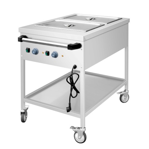 Mobile Bain Marie - 2x GN 1/1 - 150mm...