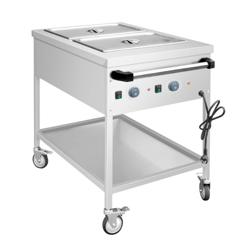 Mobile Bain Marie - 2x GN 1/1 - 150mm...