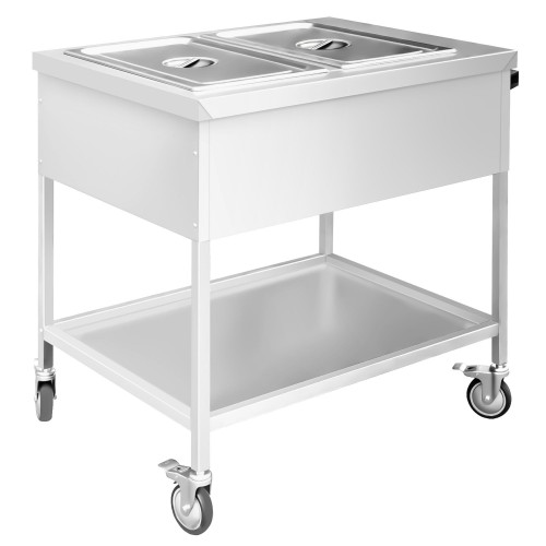 Mobile Bain Marie - 2x GN 1/1 - 150mm...