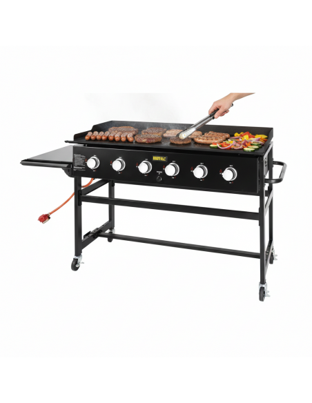 Buffalo CY265 6 Burner LPG Professional Barbecue Griddle Chargrill Outdoor Open Top