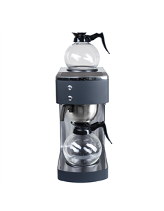 Commercial Coffee Machine with Stainless Steel Funnel &amp 2 Glass Decanters – 203×383×455mm | Stalwart DA-RB386PBD2 2