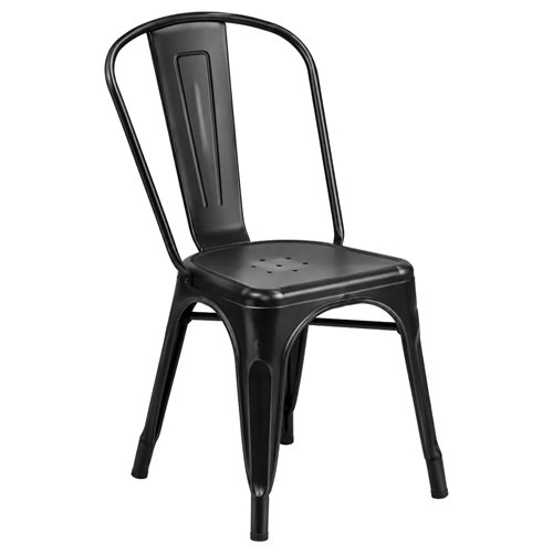 Commercial Antique Bronze Metal Dining Chair 200kg Capacity | Stalwart DA-WW163AB