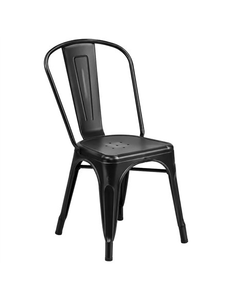 Commercial Antique Bronze Metal Dining Chair 200kg Capacity | Stalwart DA-WW163AB