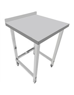 Commercial Stainless Steel Work Table with 50mm Backsplash 600 x 600 x 950mm | Stalwart DA-DW6060 2