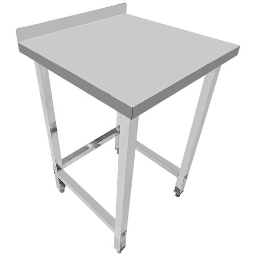 Commercial Stainless Steel Work Table with 50mm Backsplash 600 x 600 x 950mm | Stalwart DA-DW6060