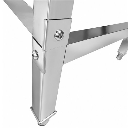 Commercial Stainless Steel Work Table with 50mm Backsplash 600 x 600 x 950mm | Stalwart DA-DW6060