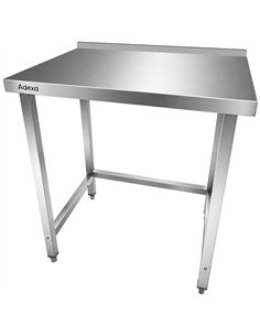 Commercial Stainless Steel Work Table with 50mm Backsplash 800 x 600 x 950mm | Stalwart DA-DW6080