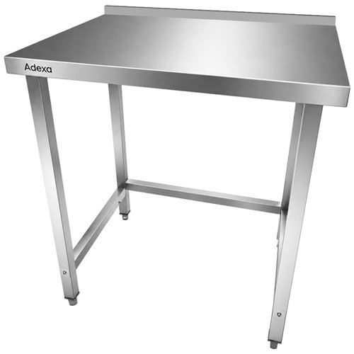 Commercial Stainless Steel Work Table with 50mm Backsplash 800 x 600 x 950mm | Stalwart DA-DW6080