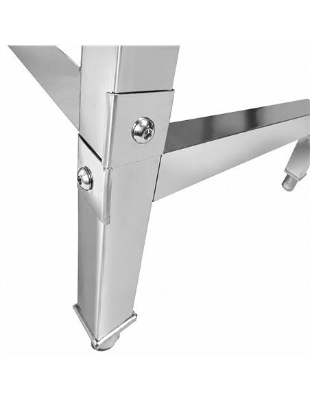 Commercial Stainless Steel Work Table 600 x 600 x 900mm | Stalwart DA-DW6060WO