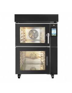 Electric Commercial Convection Oven with Steam Injection - Touchscreen - 5x 600x400mm - Black - Prover Cabinet 2