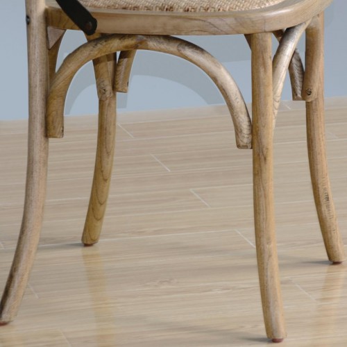 Bolero Wooden Dining Chairs with Backrest (Pack of 2)
