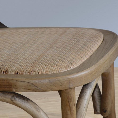 Bolero Wooden Dining Chairs with Backrest (Pack of 2)