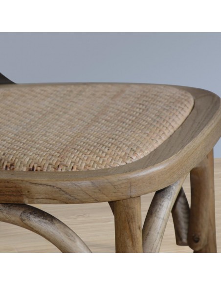 Bolero Wooden Dining Chairs with Backrest (Pack of 2)