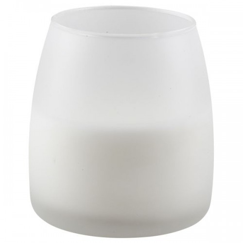 Soft Glow Glass Candle White 45H (6Pcs)