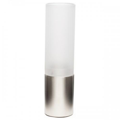 Stainless Steel W/ Frosted Glass Table Lamp 19cm