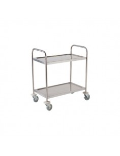 Stainless Steel  Trolley 85.5L X 53.5W X 93.3H-2 Shelves