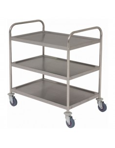 Stainless Steel  Trolley 85.5L X 53.5W X 93.3H 3 Shelves