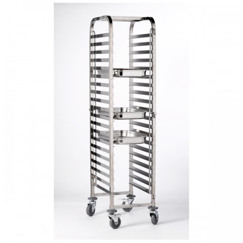 Stainless Steel  Gastronorm  FULL SIZE Trolley 20 Shelves