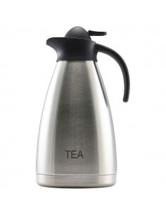 Tea Inscribed Stainless Steel Contemporary Vac. Jug 2.0