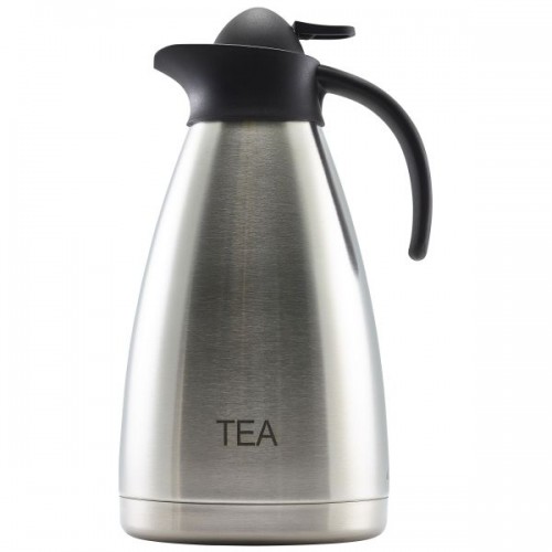 Tea Inscribed Stainless Steel Contemporary Vac. Jug 2.0