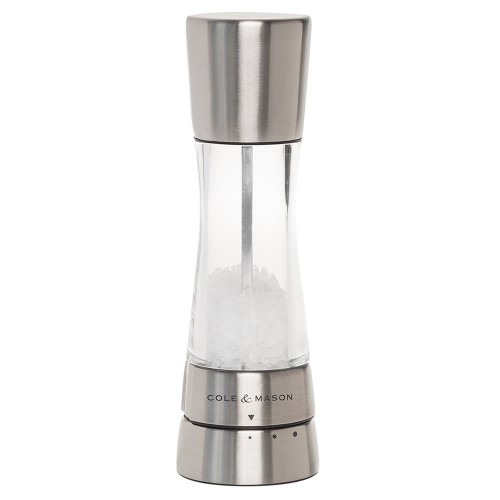 Cole & Mason Gourmet Precision Derwent Acrylic and Stainless Steel Salt Mill