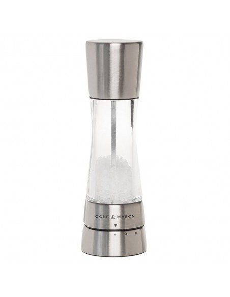 Cole & Mason Gourmet Precision Derwent Acrylic and Stainless Steel Salt Mill