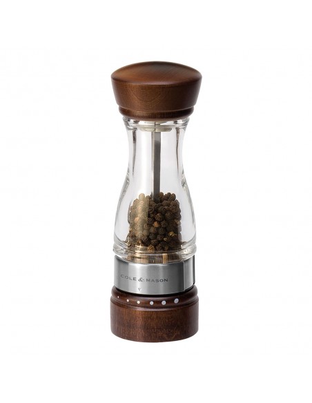 Cole & Mason Gourmet Precision Keswick Dark Wood & Acrylic Pepper Mill