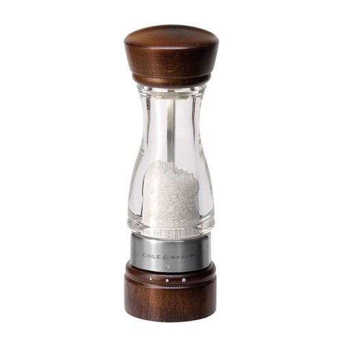Cole & Mason Gourmet Precision Keswick Dark Wood & Acrylic Salt Mill