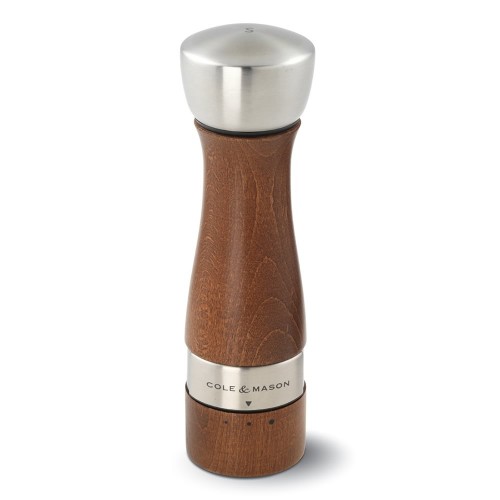 Cole & Mason Gourmet Precision Oldbury Walnut Stained Beech Salt Mill