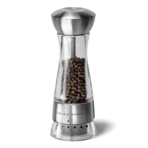 Cole & Mason Gourmet Precision Windermere Acrylic and Stainless Steel Pepper Mill