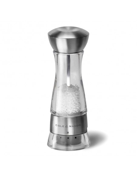Cole & Mason Gourmet Precision Windermere Acrylic and Stainless Steel Salt Mill