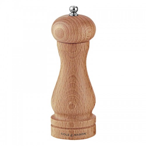 Cole & Mason Precision  Beech Capstan Pepper Mill 120mm