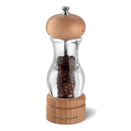 Cole & Mason Precision 105 Acrylic & Beech Pepper Mill