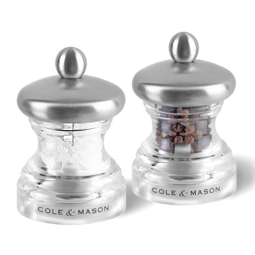 Cole & Mason Precision Button Mill Salt & Pepper Mill Gift Set