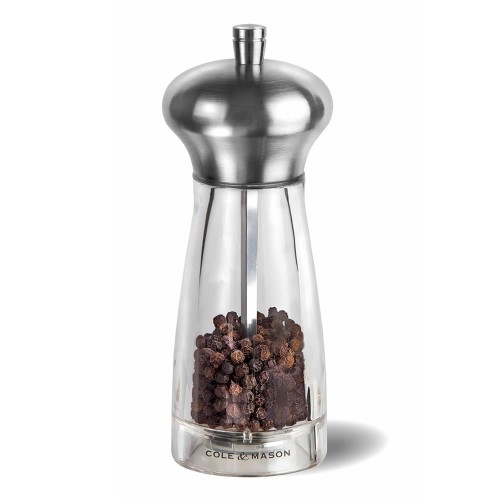 Cole & Mason Precision Exeter Acrylic and Stainless Steel Pepper Mill