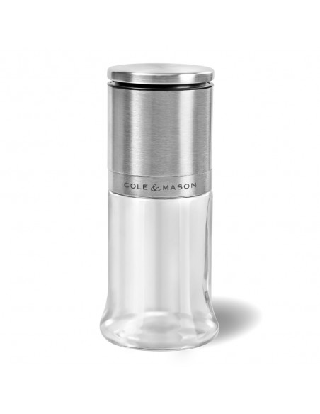 Cole & Mason Kingsley Stainless Steel and Glass Herb & Spice Mill