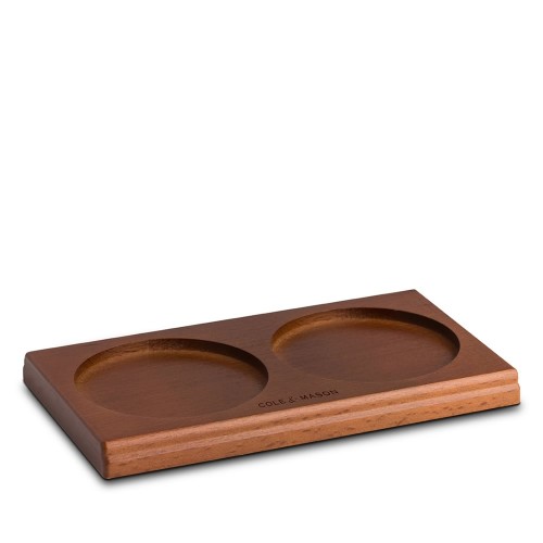 Cole & Mason Walnut Stained Beech Wood Mill Tray