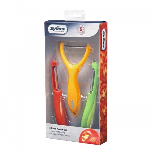 Zyliss Colourful 3 Piece Vegetable Swivel Peeler Set