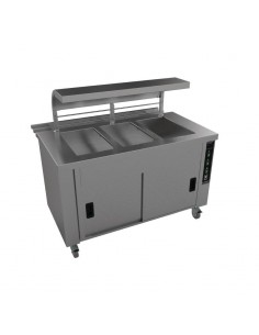 Falcon Chieftain 3 Well Heated Servery Counter with Trayslide HS3