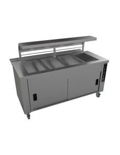 Falcon Chieftain 4 Well Heated Servery Counter with Trayslide HS4