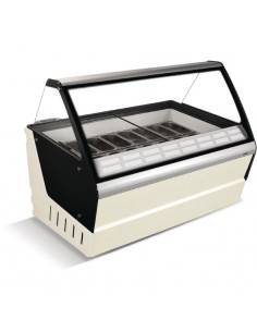 Crystal Optimus 16 Pan Ice Cream Display Counter