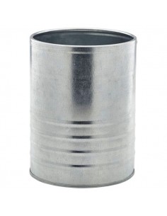 Galvanised Steel Can 11cm ï¿½ x 14.5cm