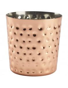 Copper Plated Serving Cup Hammered 8.5 x 8.5cm