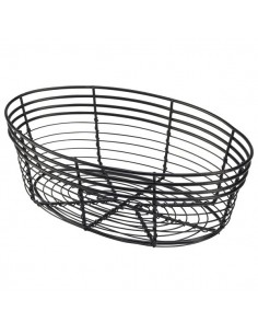 Wire Basket, Oval 25.5 x 16 x 8cm