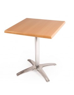 Special Offer Bolero Square Beech Table Top and Base Combo