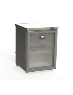 Foster 1 Glass Door 150Ltr Under Counter Fridge with Light HR150 13/109
