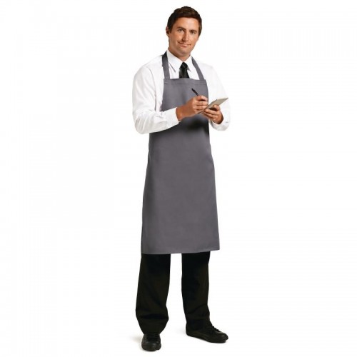 Whites Polycotton Bib Apron Charcoal