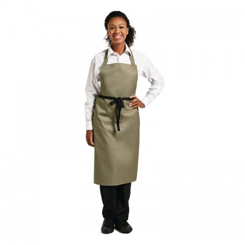 Whites Polycotton Bib Apron Olive